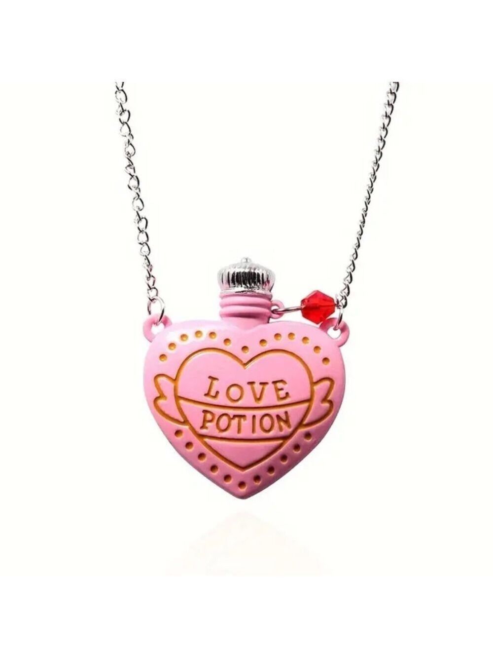 Love Potion Heart Necklace: Enchanting Charm Necklace